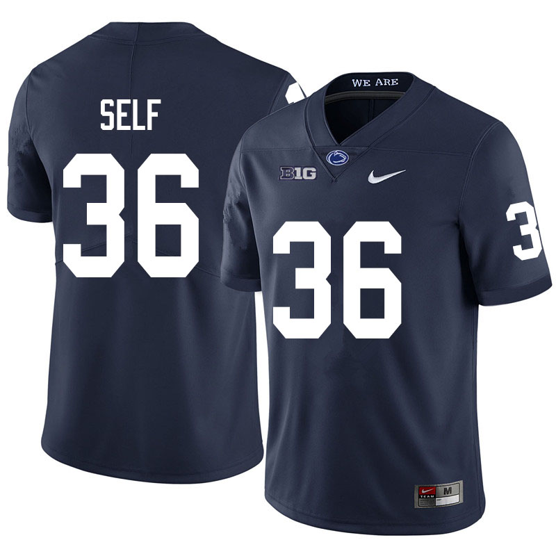 Men #36 Makai Self Penn State Nittany Lions College Football Jerseys Sale-Navy